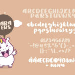 Fat Unicorn Font Poster 5