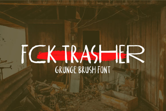 FCK Trasher Font Poster 1
