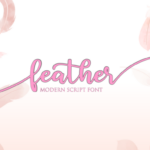 Feather Font Poster 1