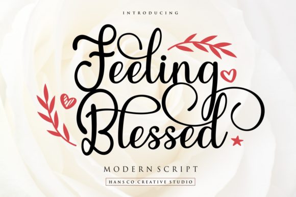 Feeling Blessed Font Poster 1