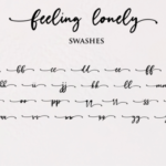 Feeling Lonely Font Poster 6