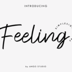 Feeling Signature Font Poster 1