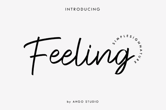 Feeling Signature Font Poster 1