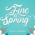 Fine Spring Font Poster 1