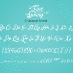 Fine Spring Font Poster 7