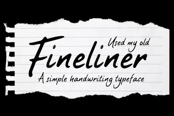 Fineliner Font Fineliner Font Poster 1