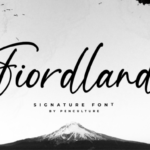 Fiordland Font Poster 1