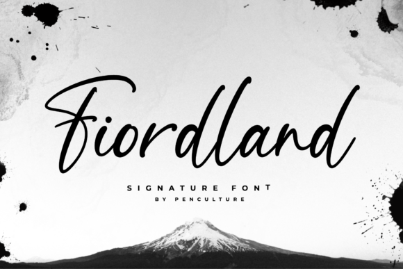 Fiordland Font Poster 1