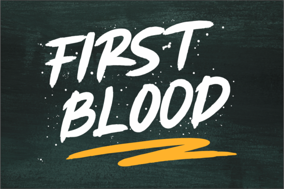 First Blood Font Poster 1