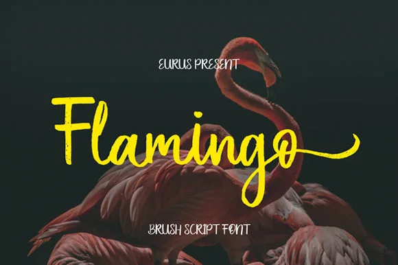 Flamingo Font Flamingo Font Poster 1