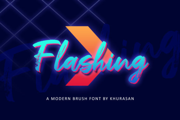 Flashing Font Poster 1