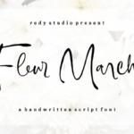 Fleur Marche Font Poster 1