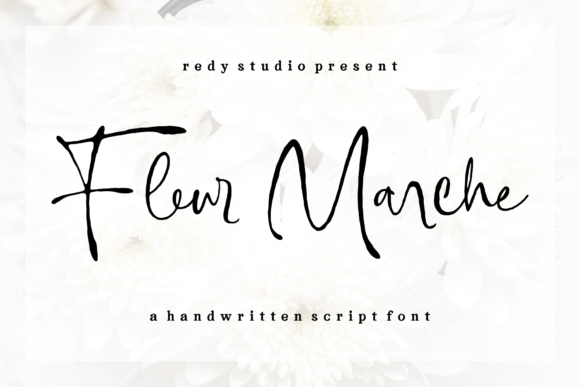 Fleur Marche Font Poster 1