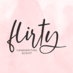 Flirty Font Poster 1