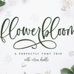 Flowerbloom Font Poster 1