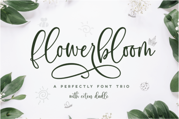 Flowerbloom Font Poster 1