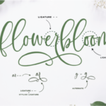 Flowerbloom Font Poster 7