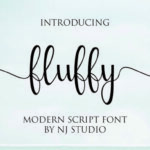 Fluffy Font Poster 1