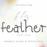 Fly Feather Duo Font Poster 1