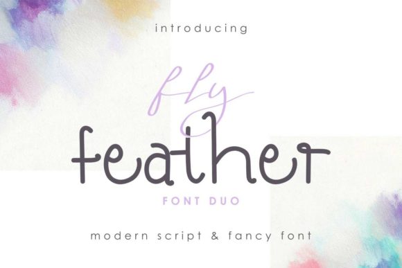 Fly Feather Duo Font Poster 1