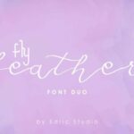Fly Feather Duo Font Poster 2