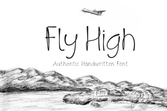 Fly High Font Poster 1