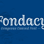 Fondacy Carved Font Poster 1