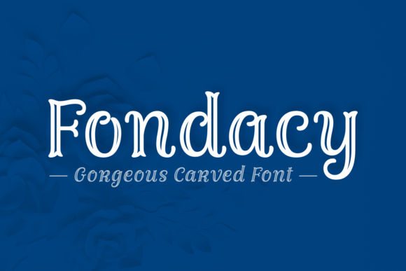 Fondacy Carved Font Poster 1