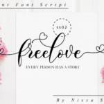 Freelove Font Poster 10