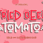 Fried Beef Tomato Font Poster 1