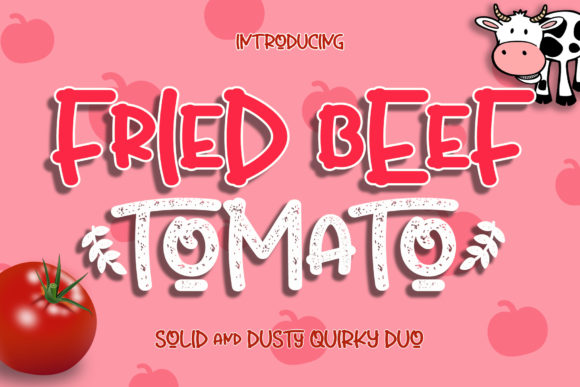 Fried Beef Tomato Font Poster 1