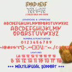 Fried Beef Tomato Font Poster 10