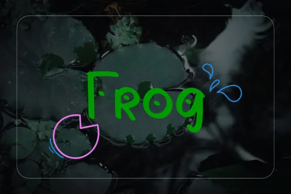Frog Font Poster 1