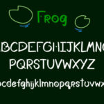 Frog Font Poster 3