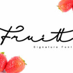 Fruitty Font Poster 1