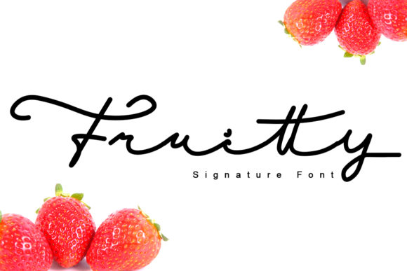 Fruitty Font Poster 1