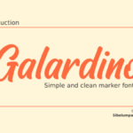 Galardino Font Poster 1