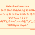 Galardino Font Poster 10