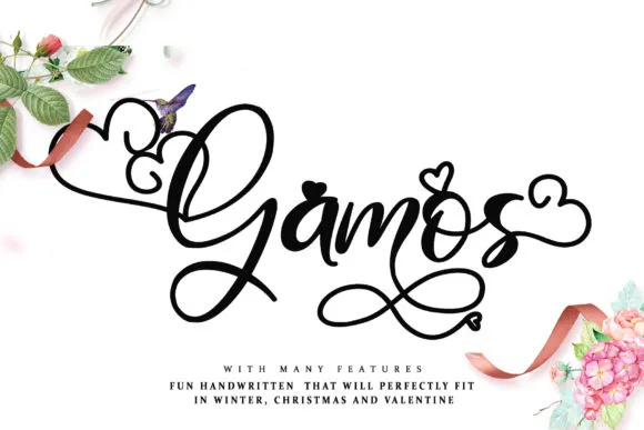Gamos Font Gamos Font Poster 1
