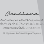 Gandhewa Font Poster 6