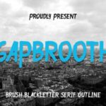 Gapbrooth Font Poster 2