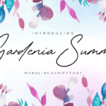 Gardenia Summer Font Poster 1