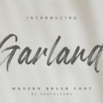 Garland Font Poster 1