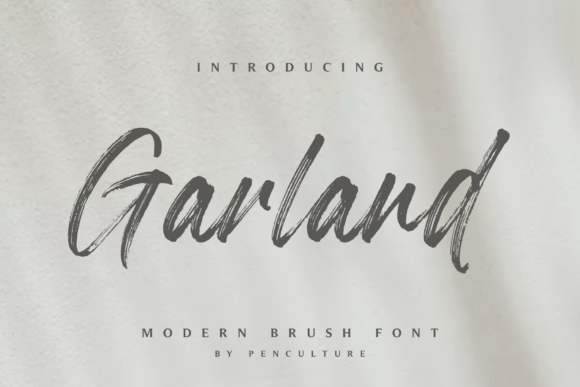Garland Font Poster 1