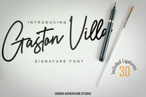 Gaston Villa Font Poster 1