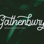 Gathenbury Font Poster 1