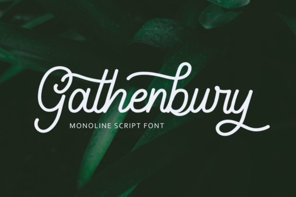 Gathenbury Font Poster 1