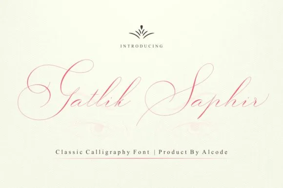 Gatlik Saphir Font Gatlik Saphir Font Poster 1