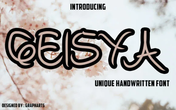 Geisya Font Geisya Font Poster 1