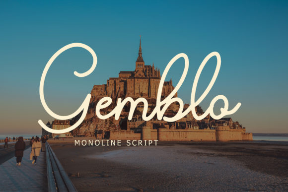 Gemblo Font Poster 1